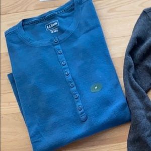 L.L.Bean Waffle-knit Henley